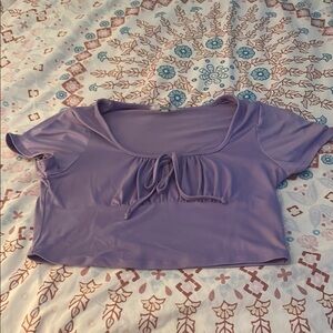 Lavender Crop Top